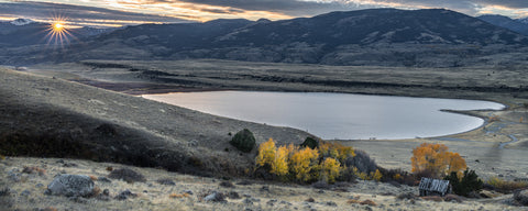 The Heart of Daly Lake at Sunset