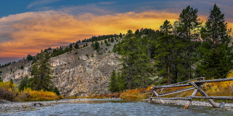 Fall Sunset on the Taylor's Fork