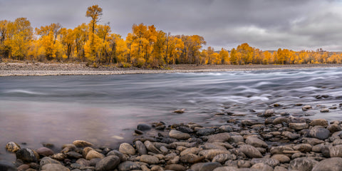 Thirty Seconds on the Yellowstone 30x60" on ready-to-hang aluminum